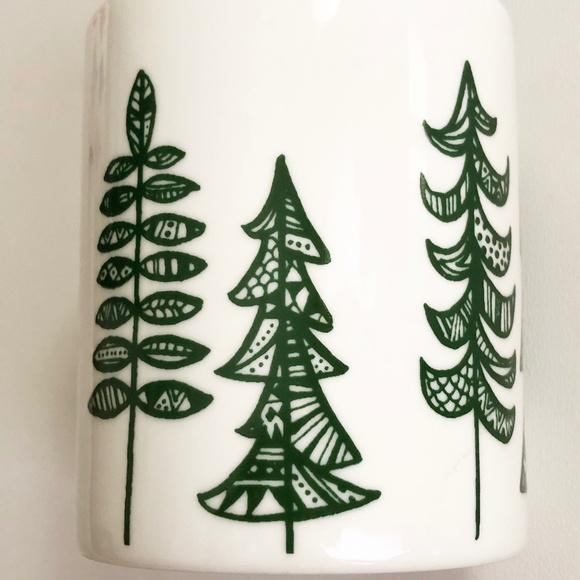 Set 2 Starbucks 2015 Christmas Tree Holiday Mug Pine Tree Coffee Cup - Picture 9 of 13